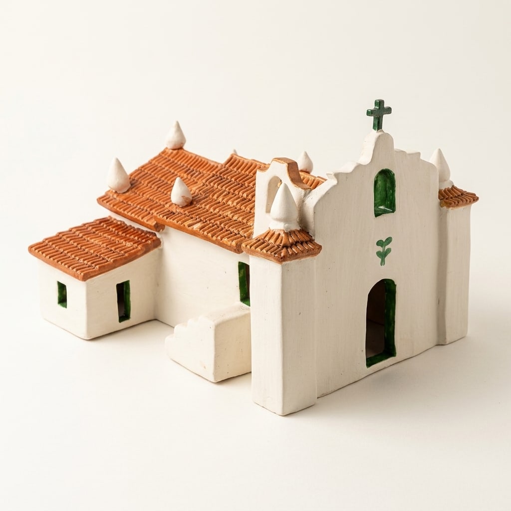 Igreja do Quadrado de Trancoso em cerâmica, tamanho GG